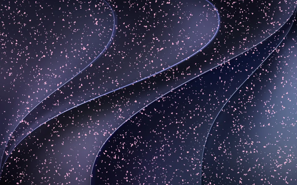 Cherry blossom petals drifting across the desktop